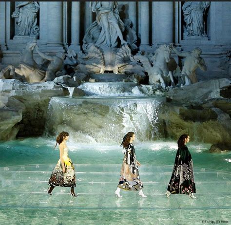 fendi trevi show music|Models walk on water as Karl Lagerfeld makes history .